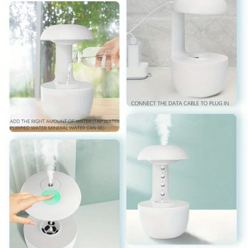 Anti-Gravity Water Droplet Humidifier